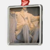 Das Lincoln Memorial in Washington DC Silbernes Ornament (Links)
