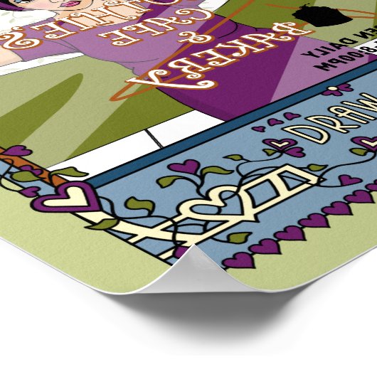 Das Line_A_8x10-Poster gezeichnet Poster (Ecke)