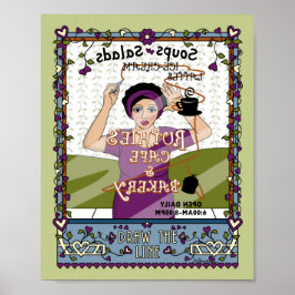 Das Line_A_8x10-Poster gezeichnet Poster