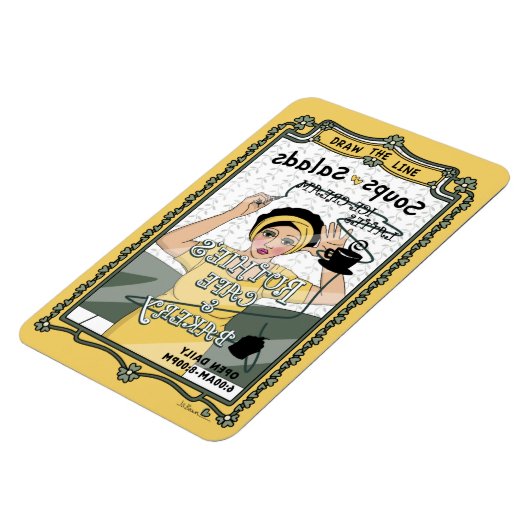 Das Line_C_4x6 Kühlschrank Magnet gezeichnet (Linke Seite)