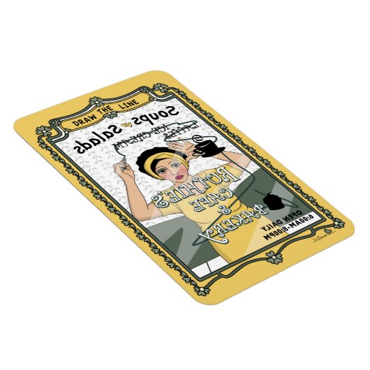 Das Line_C_4x6 Kühlschrank Magnet gezeichnet (Rechte Seite)