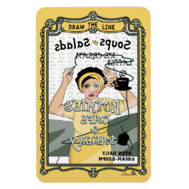 Das Line_C_4x6 Kühlschrank Magnet gezeichnet