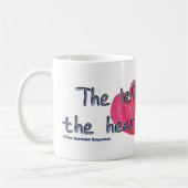 Das links ist, wo das Herz ist Kaffeetasse (Links)