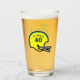 Das Liter-Glas der Zings-w/Helmet FF Glas