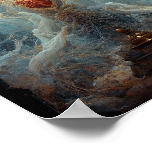 Das Living Shrine Fantasy Sci-Fi Art Poster (Ecke)