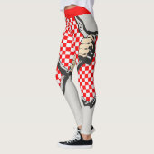 Das Loch im Stoff und die kroatischen Farben Leggings (Links)