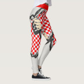 Das Loch im Stoff und die kroatischen Farben Leggings (Rechts)