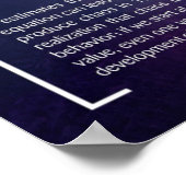 Das logistische Modell für Bevölkerungswachstum Poster (Ecke)