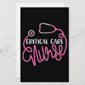 Das Logo "Critical Care Nurse" für kritische Pfleg Briefpapier (Vorne/Hinten)