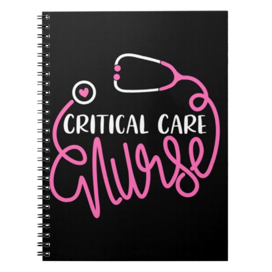 Das Logo "Critical Care Nurse" für kritische Pfleg Notizblock (Vorderseite)