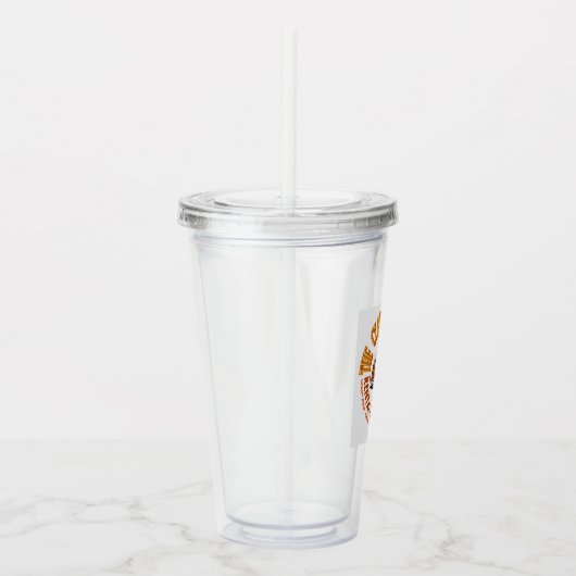 Das Logo der "Classic Woody Rental Car Company" Ve Acryltrinkbecher (Rechts)