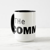 Das Logo der Commissions Coffee Tasse Cup (Vorderseite Links)