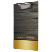 Das Logo der Holzfirma "Hölzer Moderne Gold Imitat Klemmbrett (Links)