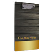 Das Logo der Holzfirma "Hölzer Moderne Gold Imitat Klemmbrett (Rechts)