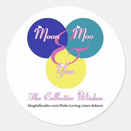 Das Logo der kollektiven Weisheit Runder Aufkleber (Vorderseite)