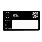 Das Logo der modernen Business Company für schwarz (Vorne)