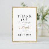 Das Logo der modernen Goldgrenzgesellschaft für kl Dankeskarte (Stehend Vorderseite)