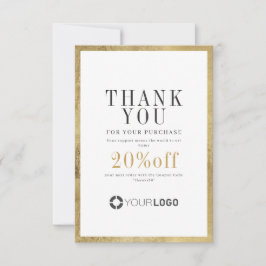 Das Logo der modernen Goldgrenzgesellschaft für kl Dankeskarte