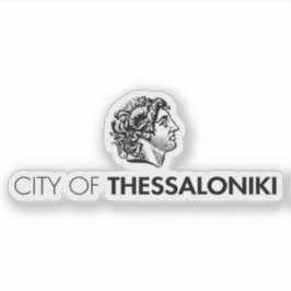 Das Logo der Stadt Thessaloniki, Griechenland Aufkleber