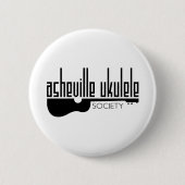 Das Logo der Ukulele-Gesellschaft von Asheville Button (Vorderseite)