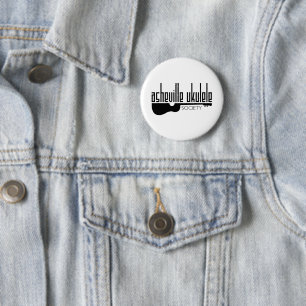 Das Logo der Ukulele-Gesellschaft von Asheville Button