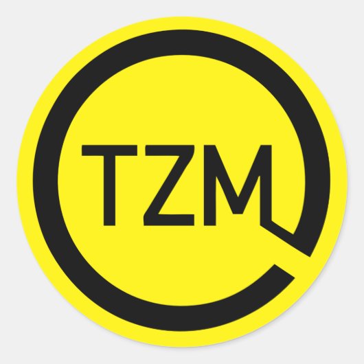 Das Logo der Zeitgeist-Bewegung Runder Aufkleber (Vorderseite)