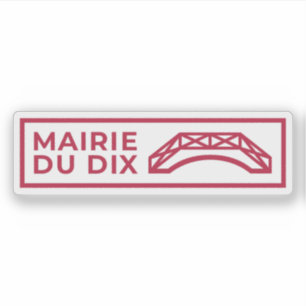 Das Logo des 10. Pariser Arrondissements Aufkleber