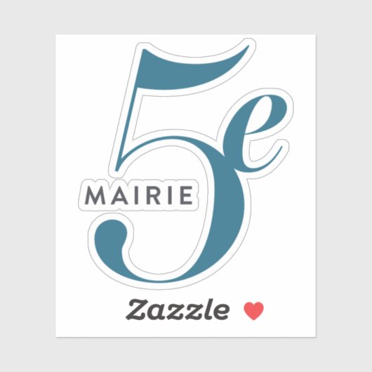 Das Logo des 5. Pariser Arrondissement Aufkleber (Blatt)