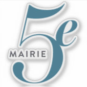 Das Logo des 5. Pariser Arrondissement Aufkleber (Vorderseite)