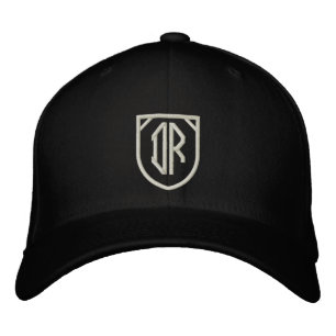 Das Logo des Dunkelkammer-Zucker-Schädels Bestickte Kappe