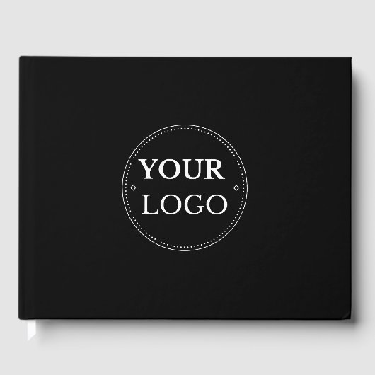 Das Logo des einfachen modernen Unternehmens Gästebuch (Vorderseite)