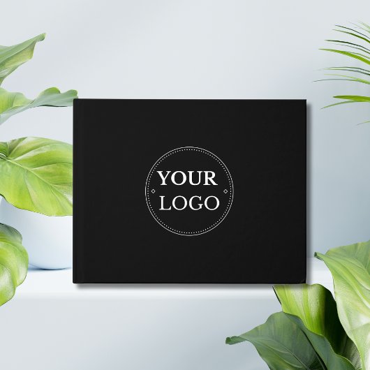 Das Logo des einfachen modernen Unternehmens Gästebuch