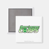 Das Logo des grünen Laternenkorps 2 Magnet (Vorderseite/Rückseite)