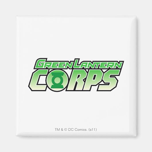Das Logo des grünen Laternenkorps 2 Magnet (Vorne)