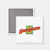 Das Logo des grünen Laternenkorps Magnet (Vorderseite/Rückseite)