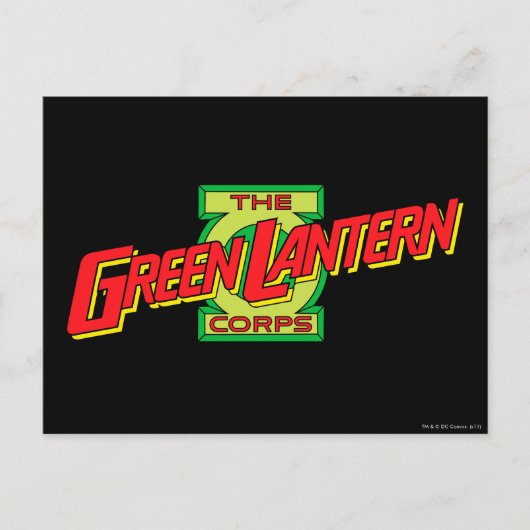 Das Logo des grünen Laternenkorps Postkarte (Vorderseite)