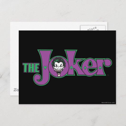 Das Logo des Jokers Postkarte (Vorne/Hinten)