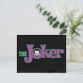 Das Logo des Jokers Postkarte (Stehend Vorderseite)