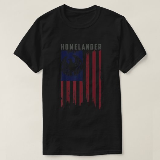 Das Logo des Jungs-Homelander-Flaggenadlers T-Shirt (Design vorne)