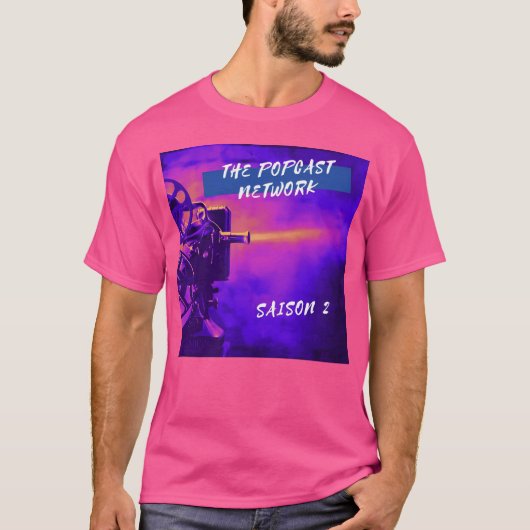 Das Logo des "Popcast Network Season 2" T-Shirt (Vorderseite)