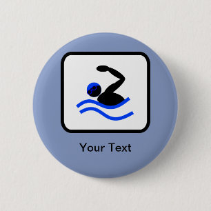 Das Logo des Schwimmers ist individuell anpassbar Button