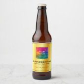 Das Logo des Unternehmens für die individuelle Unt Bierflaschenetikett (Vorderseite)