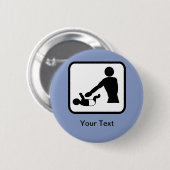 Das Logo für die individuelle Babyänderung für ein Button (Vorne & Hinten)