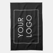 Das Logo für einfaches Unternehmen erscheint schwa Geschirrtuch (Vertikal)