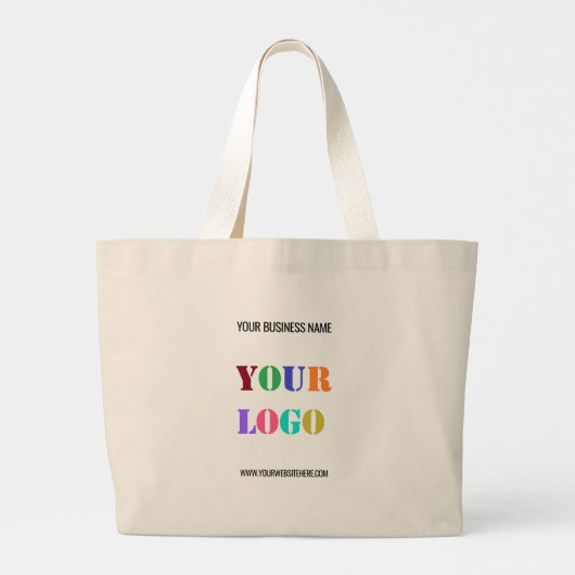 Das Logo für Ihr Unternehmen Jumbo Stoffbeutel (Rückseite)