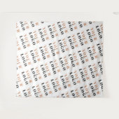 Das Logo für Ihr Unternehmen wiederholt sich im Hi Wandteppich (Vorderseite (Horizontal))