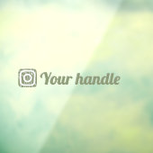 Das Logo-Handle für das individuell anpassbare Ins Fensteraufkleber (Blatt 3)