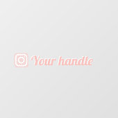 Das Logo-Handle für das individuell anpassbare Ins Fensteraufkleber (Blatt)