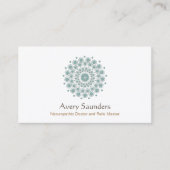 Das Logo "Heilkunst", "Natürliche Gesundheit und W Visitenkarte (Vorderseite)