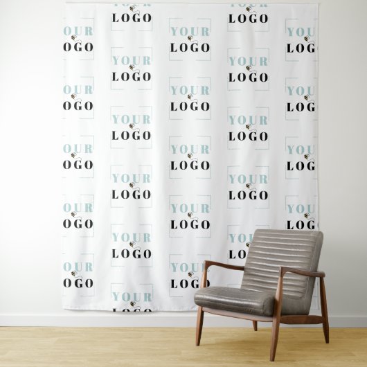 Das Logo Ihres Unternehmens kann in einem halben T Wandteppich (Beispiel)